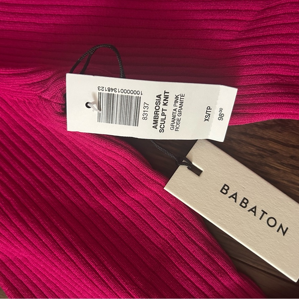 Pink Ribbed Aritzia Sweater - Picture 2 of 5